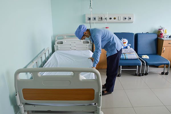 Dịch vụ vệ sinh phòng, giường bệnh